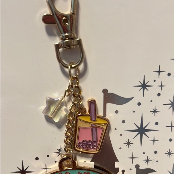 Disney Red Panda Pink and Teal Keychain - Picture 5 of 5